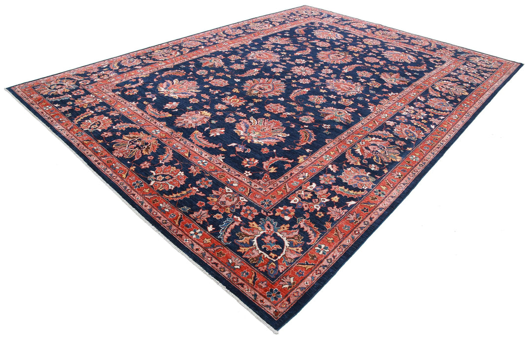 Afghan Ziegler Rug 9' 11" x 13' 7" Hand-Knotted | No. AT23738