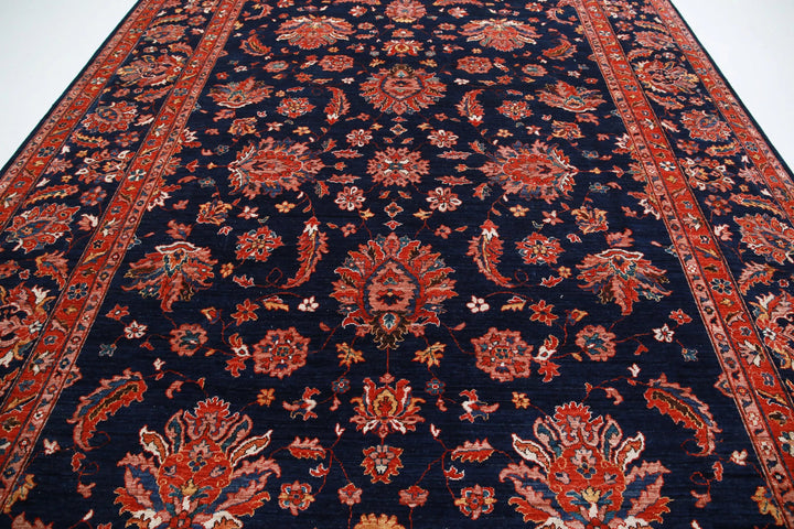 Afghan Ziegler Rug 9' 11" x 13' 7" Hand-Knotted | No. AT23738