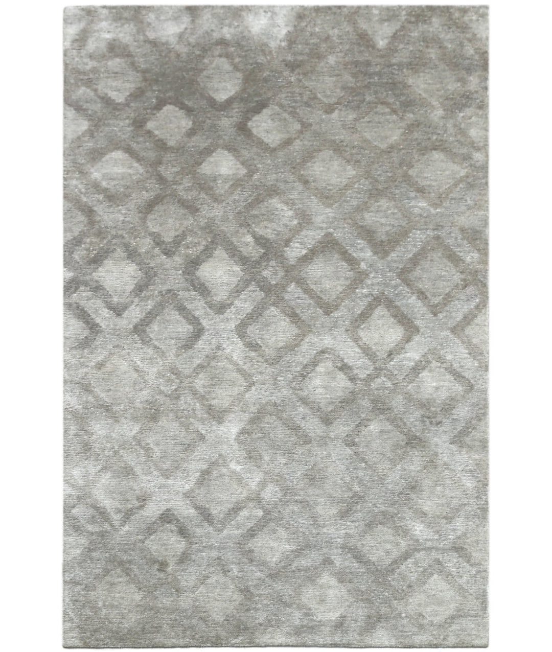 Hand Knotted Tibetan Roscoe Viscose Linen & Cotton Rug 5' 0" x 8' 0" - No. AT74253