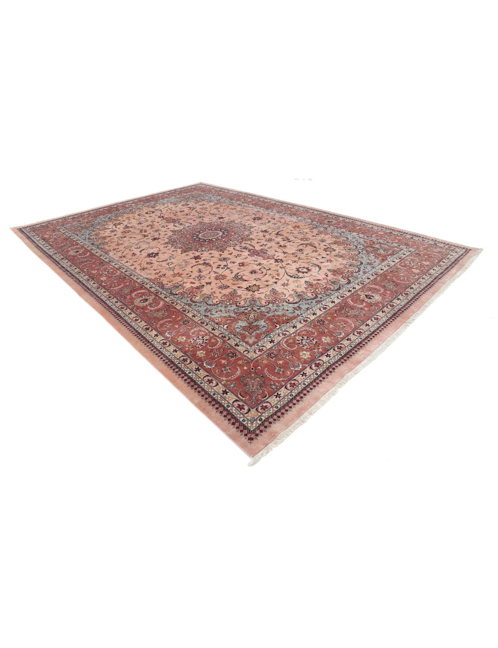 Rust Pakistani Oriental Rug 9' 11" x 14' 2" Hand-Knotted | No. AT57064