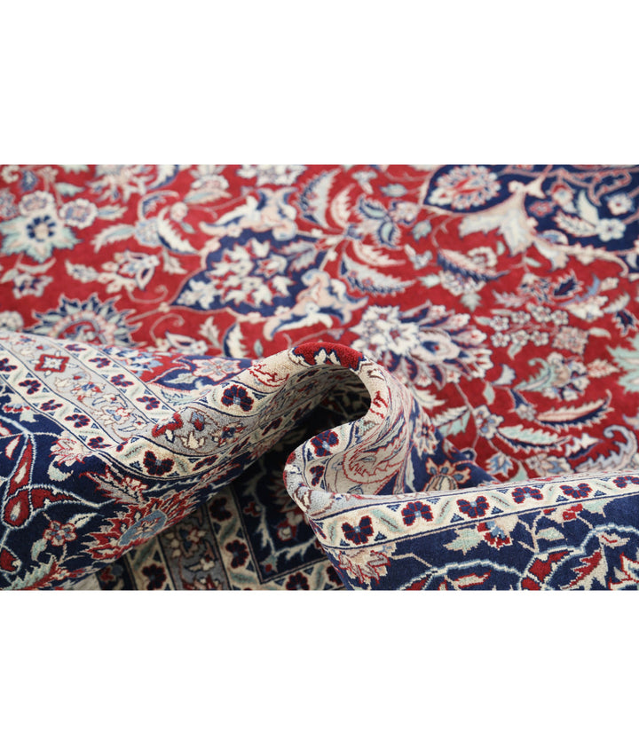 Afghan Isfahan Rug 8' 1" x 9' 11" Hand-Knotted | No. AT72944