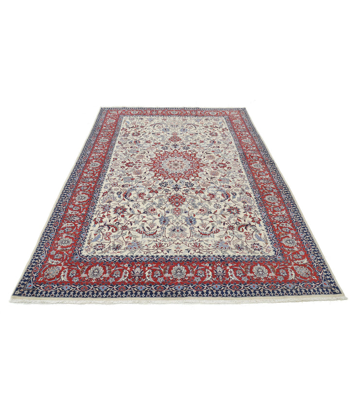 Afghan Isfahan Rug 6' 0" x 9' 1" Hand-Knotted | No. AT79271