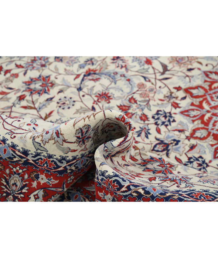Afghan Isfahan Rug 6' 0" x 9' 1" Hand-Knotted | No. AT79271
