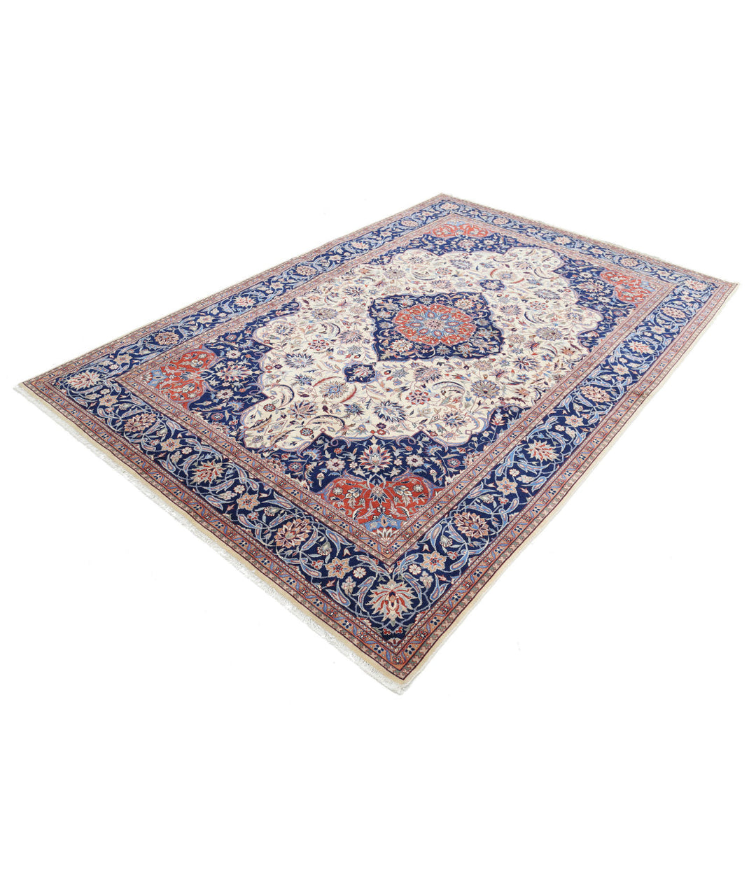 Afghan Heritage Oriental Rug 6' 0" x 8' 11" Hand-Knotted | No. AT44747
