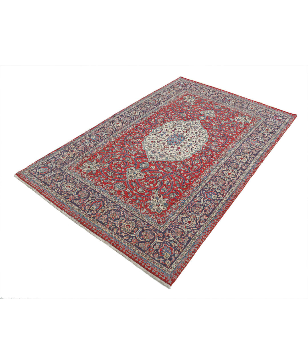 Afghan Oriental Rug 4' 7" x 7' 1" Hand-Knotted | No. AT52237