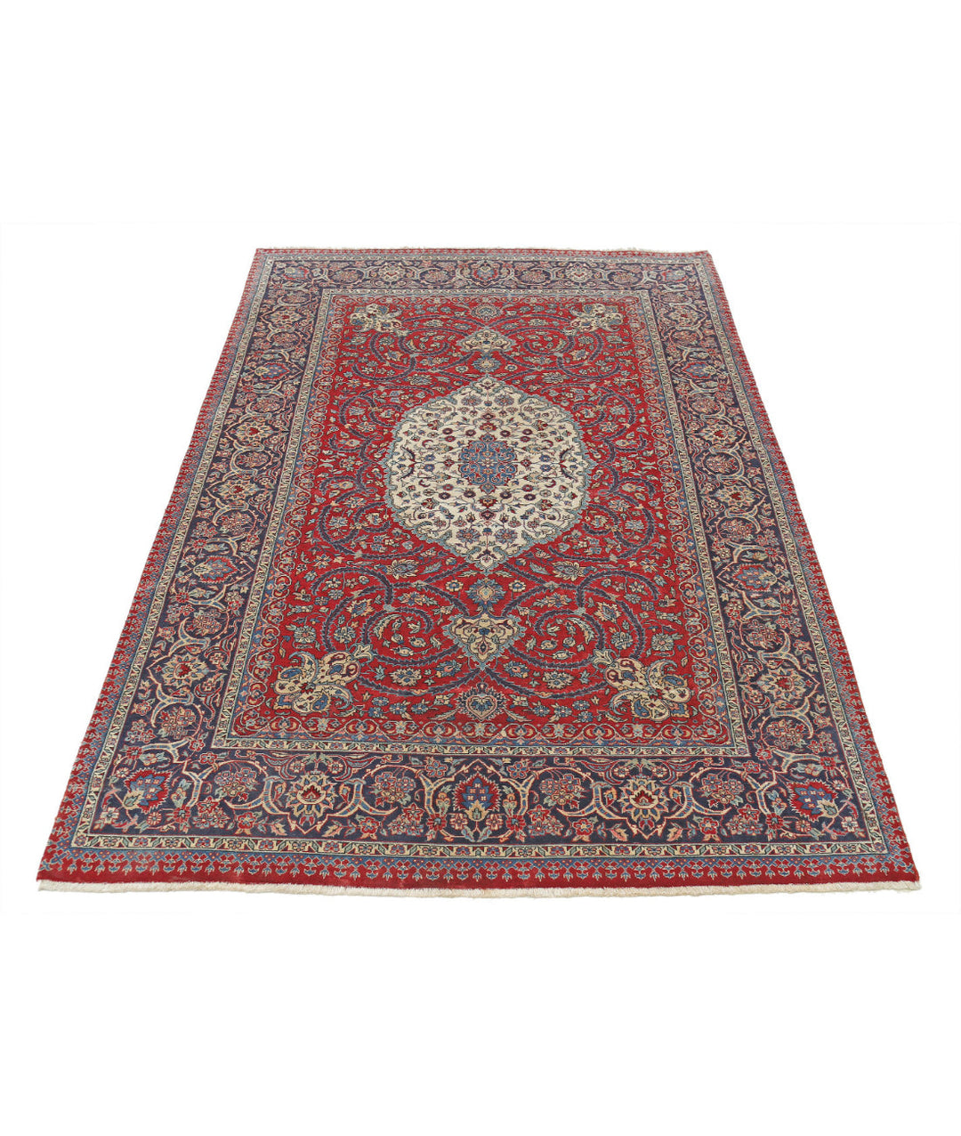 Afghan Oriental Rug 4' 7" x 7' 1" Hand-Knotted | No. AT52237