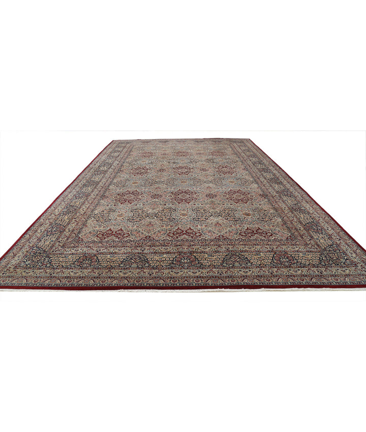 Red Pakistani Oriental Rug 12' 0" x 18' 3" Hand-Knotted | No. AT64984