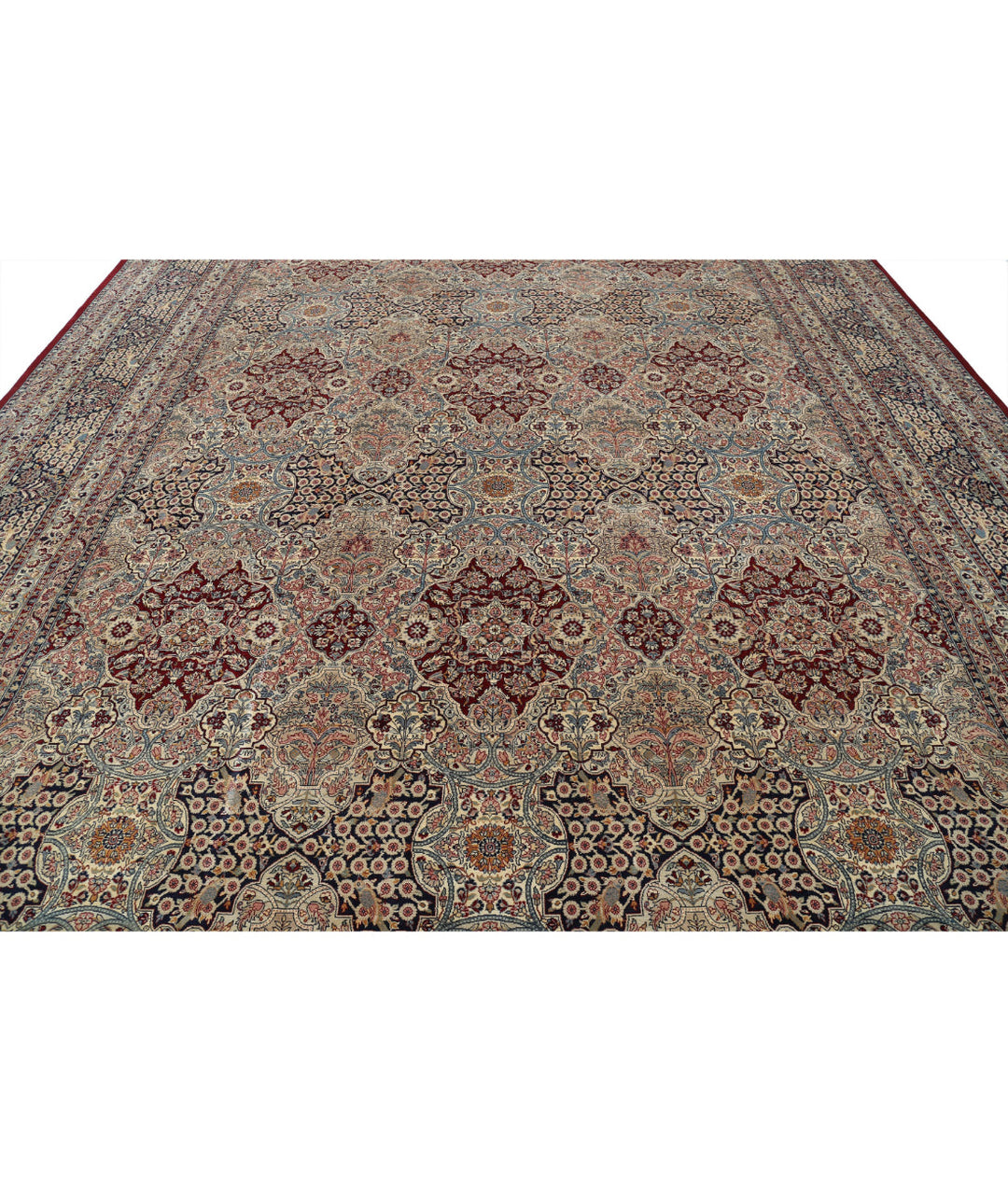 Red Pakistani Oriental Rug 12' 0" x 18' 3" Hand-Knotted | No. AT64984