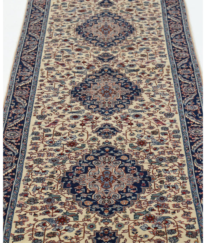 Ivory Pakistani Heritage Rug 2' 8" x 13' 1" Hand-Knotted | No. AT92393