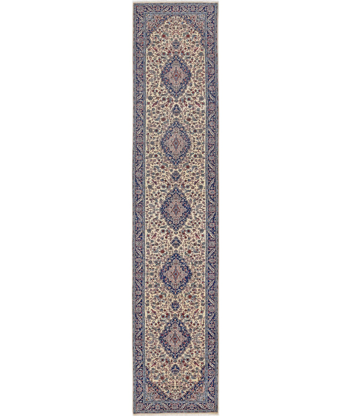 Ivory Pakistani Heritage Rug 2' 8" x 13' 1" Hand-Knotted | No. AT92393