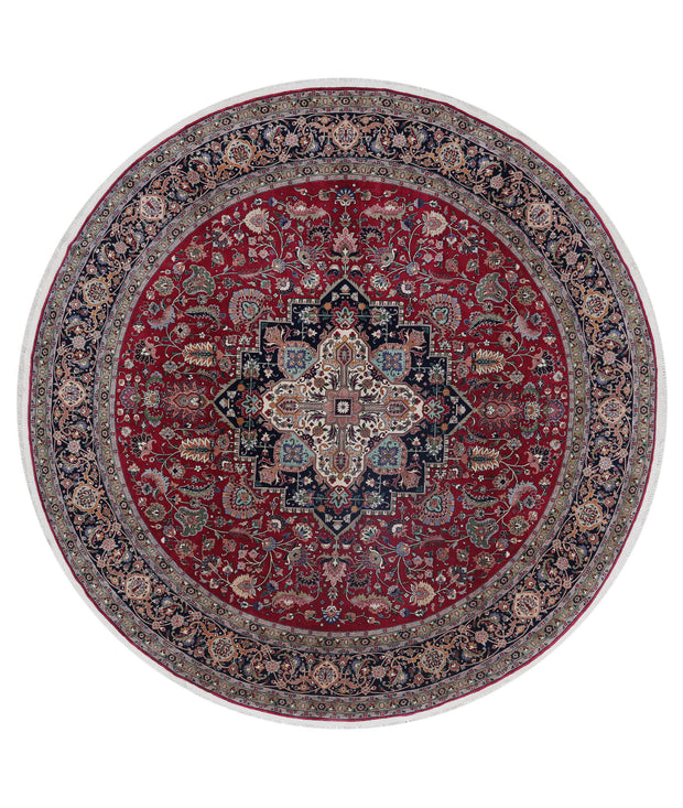 Hand Knotted Heritage Fine Oriental Wool Rug 8' 0" x 8' 3" - No. AT73196