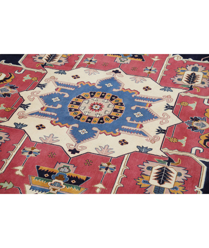 Afghan Heriz Rug 9' 11" x 14' 6" Hand-Knotted | No. AT79649