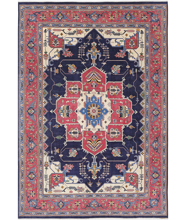 Hand Knotted Heriz Fine Oriental Style Wool Rug 9' 11" x 14' 6" - No. AT39293