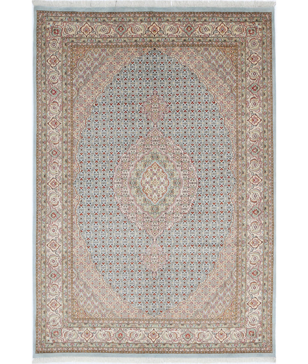 Hand Knotted Heritage Oriental  Tabriz Mahi Wool Rug 6' 1" x 9' 0" - No. AT73646