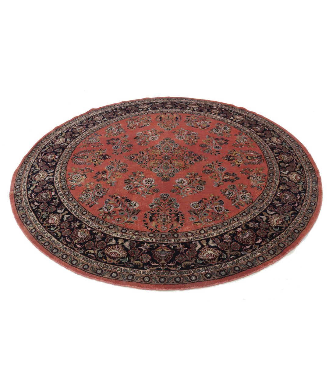 Afghan Oriental Rug 7' 8" x 7' 10" Hand-Knotted | No. AT49961