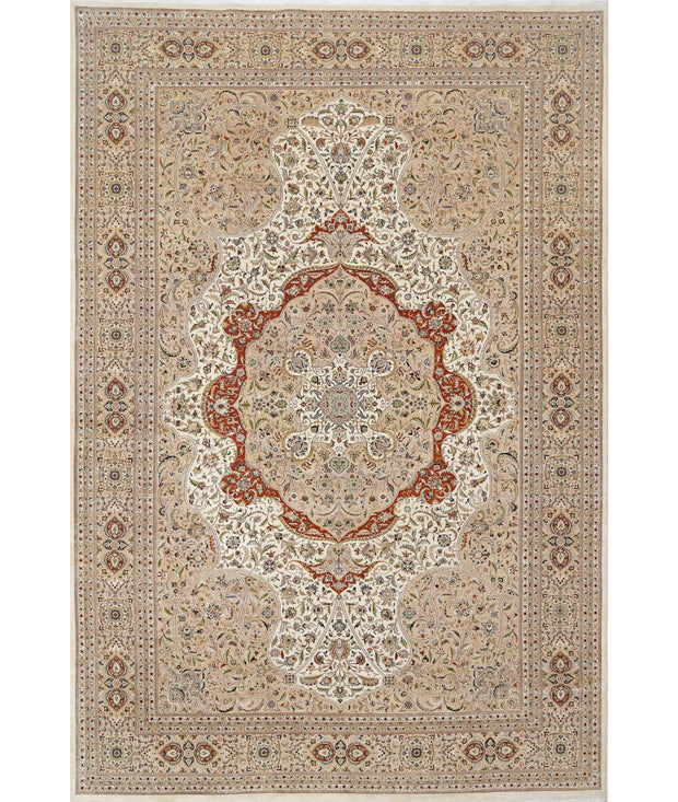 Hand Knotted Heritage Oriental  Wool & Silk Rug 12' 0" x 17' 10" - No. AT45509
