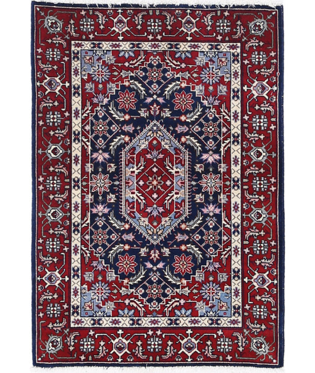 Hand Knotted Heritage Oriental  Bijar Wool Rug 2' 0" x 3' 0" - No. AT85493