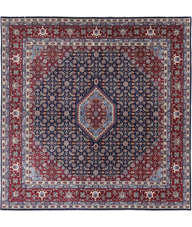 Hand Knotted Heritage Oriental  Herati Wool Rug 6' 5" x 6' 6" - No. AT24486