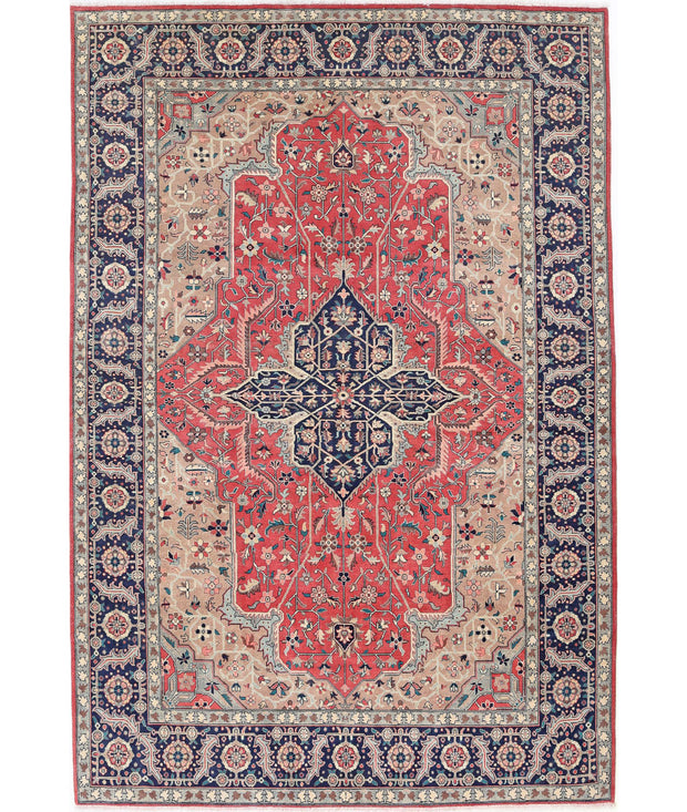 Hand Knotted Heritage Oriental  Heriz Wool Rug 6' 0" x 8' 11" - No. AT32117