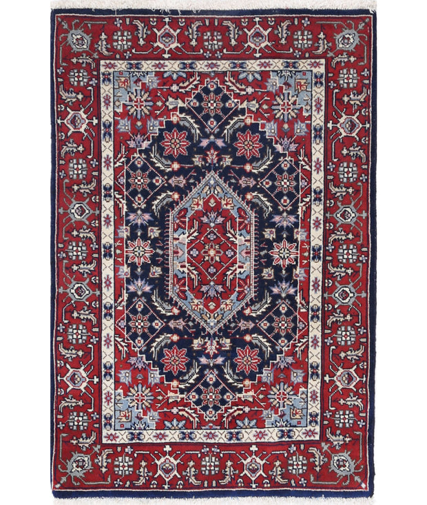 Hand Knotted Heritage Oriental  Bijar Wool Rug 2' 0" x 3' 0" - No. AT16083