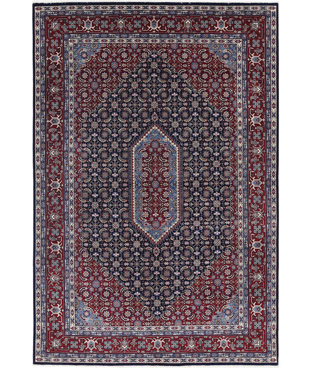 Hand Knotted Heritage Oriental  Bijar Wool Rug 6' 0" x 9' 0" - No. AT66019