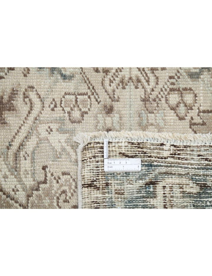 Afghan Heriz Rug 7' 0" x 8' 11" Hand-Knotted | No. AT20225
