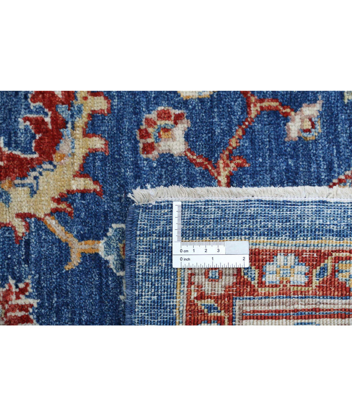 Afghan Heriz Rug 6' 7" x 9' 11" Hand-Knotted | No. AT21763