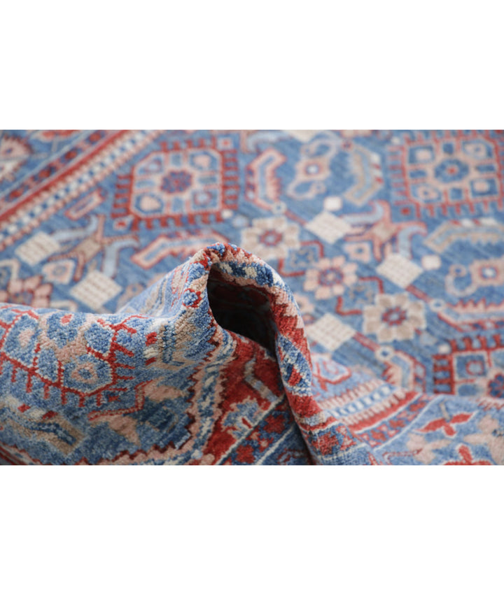 Hand Knotted Heriz Wool Rug 3' 8" x 6' 2" - No. AT65436