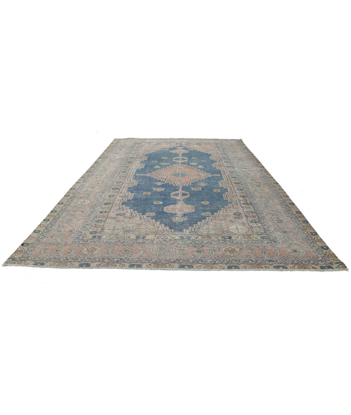 Afghan Heriz Rug 9' 6" x 14' 0" Hand-Knotted | No. AT40922