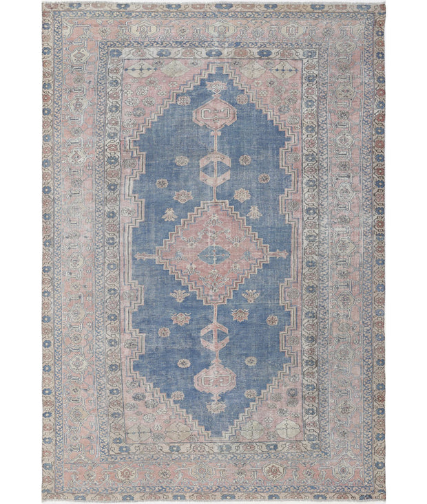 Hand Knotted Antique Oriental Heriz Wool Rug 9' 6" x 14' 0" - No. AT40922