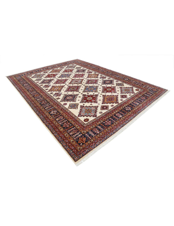 Hand Knotted Royal Kazak Wool Rug 9' 2" x 12' 0" - No. AT91084