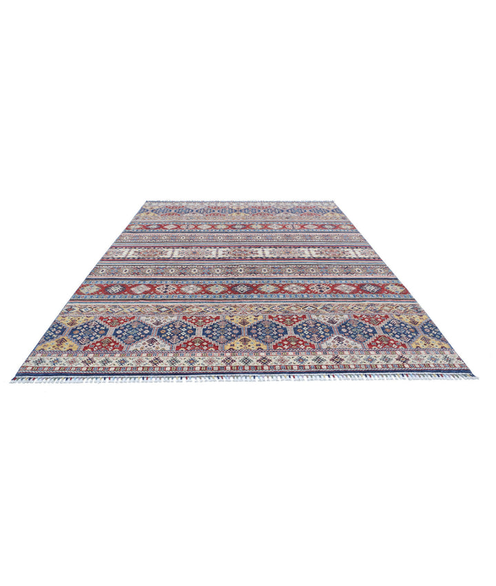 Afghan Khurjeen Rug 8' 8" x 11' 8" Hand-Knotted | No. AT19646