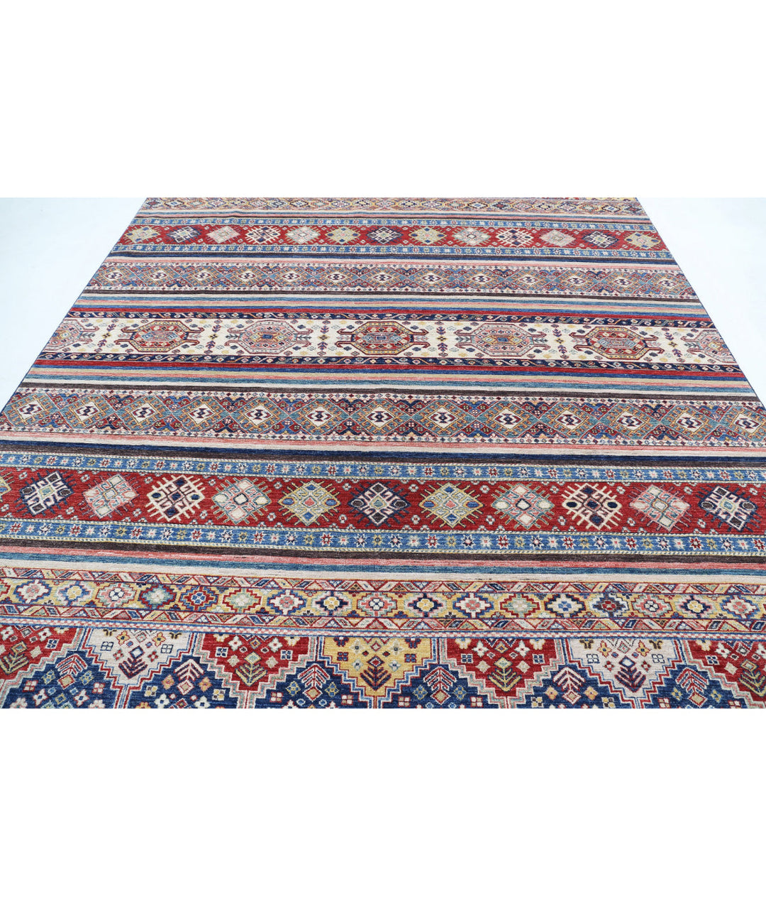 Afghan Khurjeen Rug 8' 8" x 11' 8" Hand-Knotted | No. AT19646