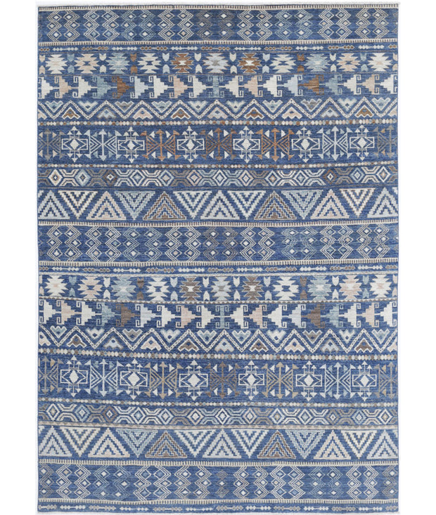 Hand Knotted Khurjeen Wool Rug 6' 9" x 8' 5" - No. AT97544
