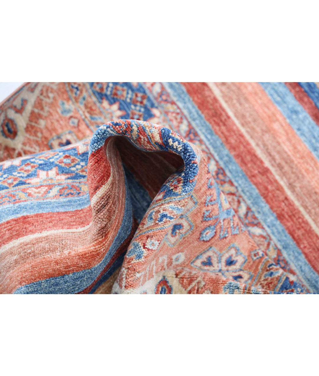 Afghan Khurjeen Rug 2' 9" x 3' 9" Hand-Knotted | No. AT20324
