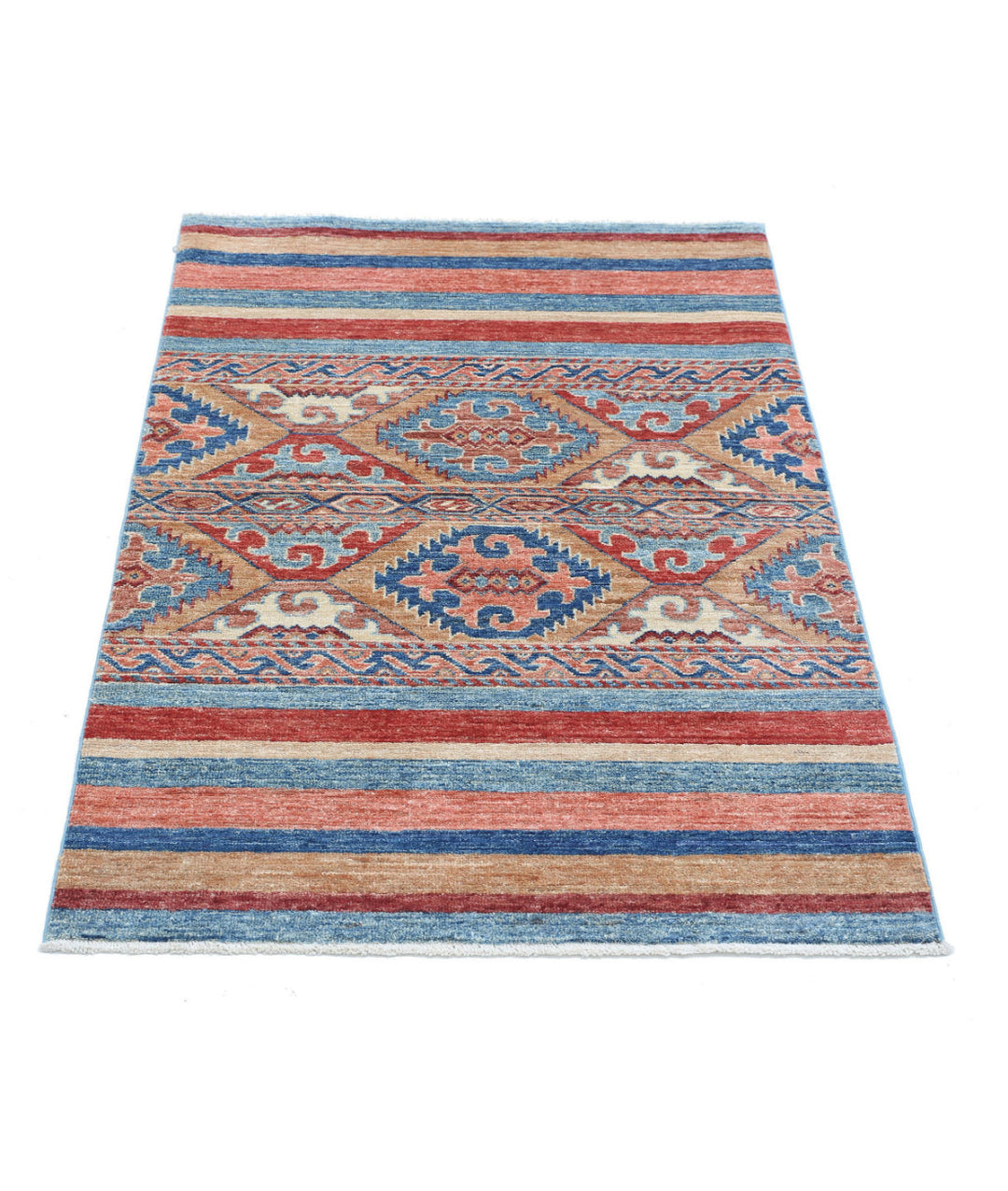 Afghan Khurjeen Rug 2' 8" x 3' 10" Hand-Knotted | No. AT63329