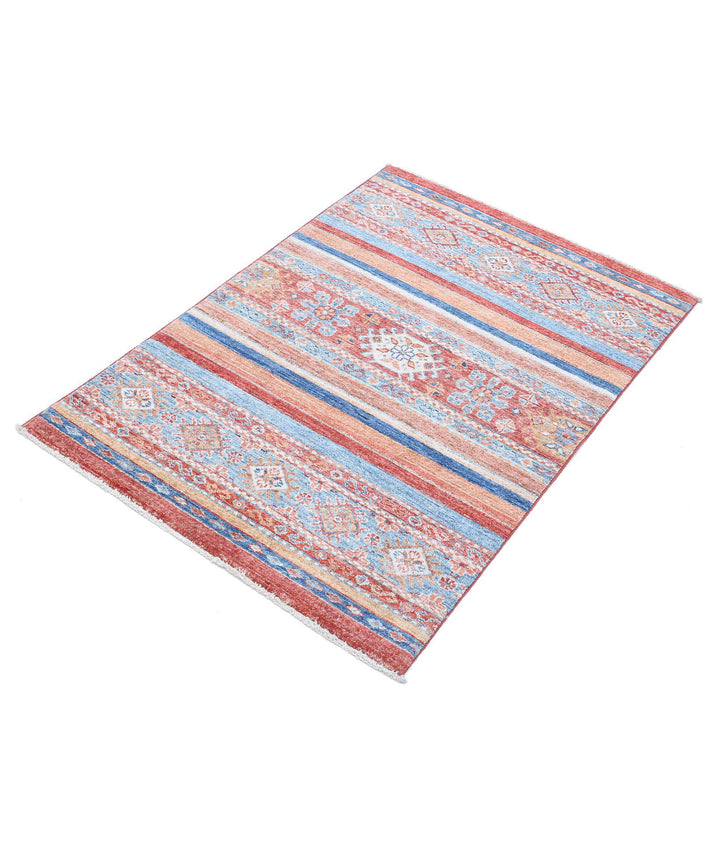 Afghan Khurjeen Rug 2' 8" x 3' 11" Hand-Knotted | No. AT95620