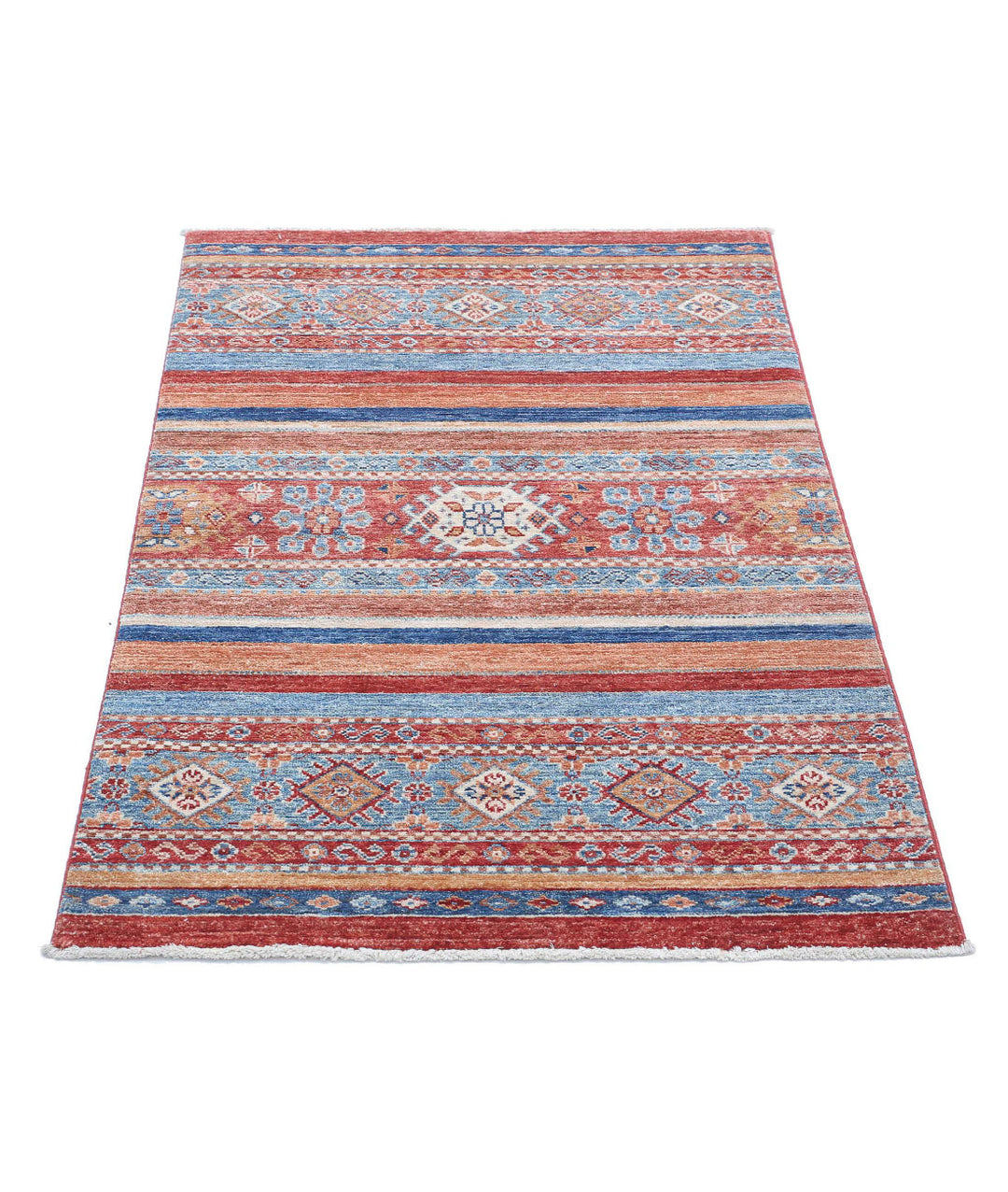 Afghan Khurjeen Rug 2' 8" x 3' 11" Hand-Knotted | No. AT95620