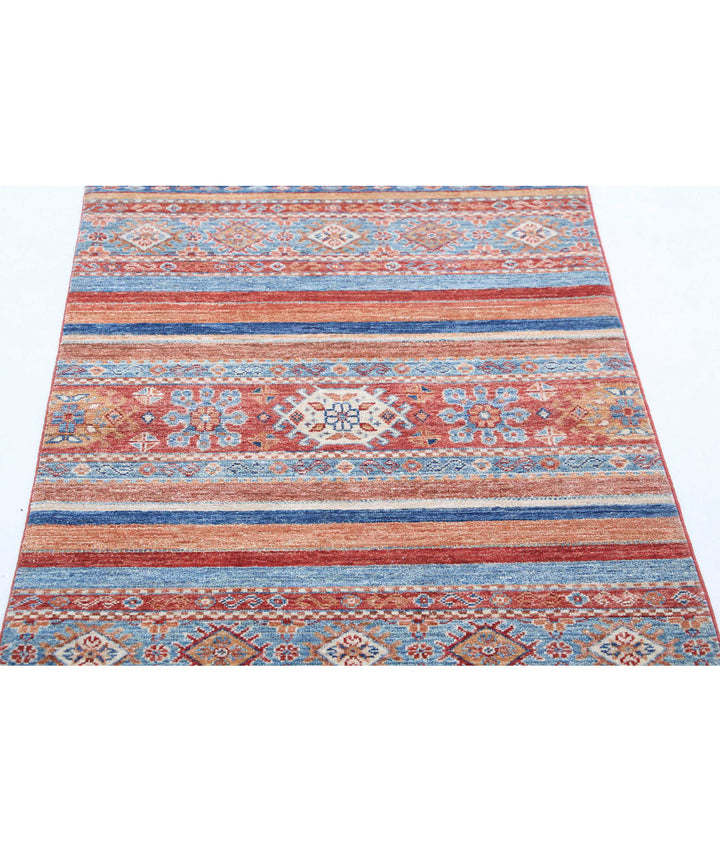 Afghan Khurjeen Rug 2' 8" x 3' 11" Hand-Knotted | No. AT95620