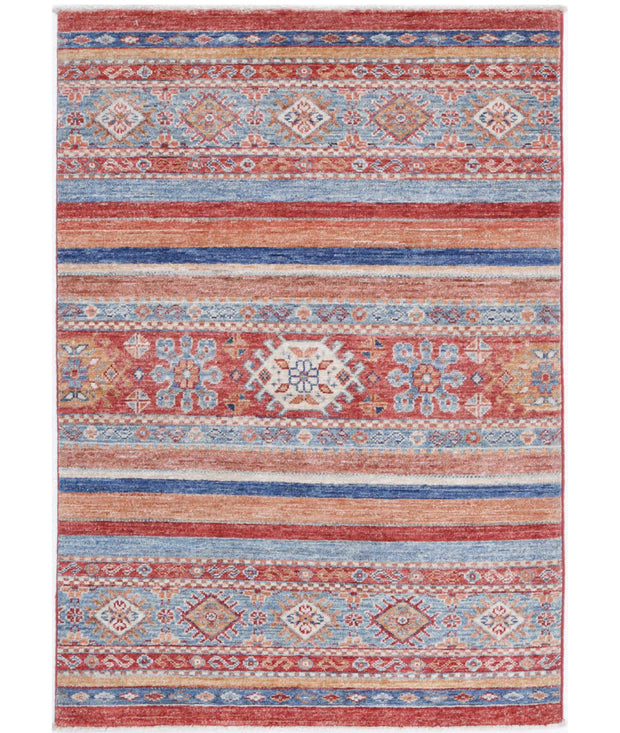 Hand Knotted Khurjeen Wool Rug 2' 8" x 3' 11" - No. AT95620