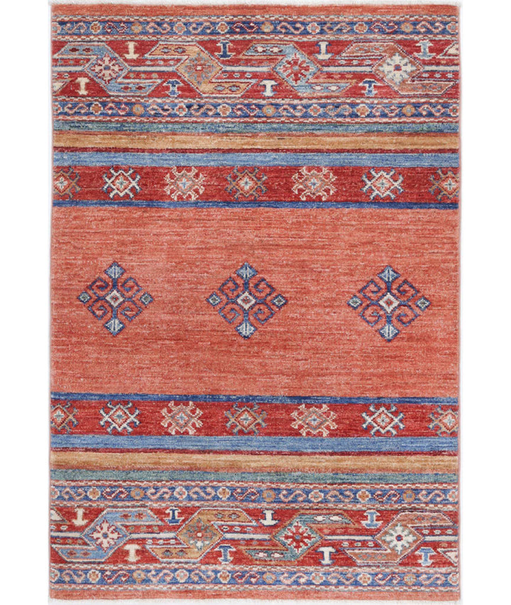 Hand Knotted Khurjeen Wool Rug 2' 7" x 3' 11" - No. AT246880