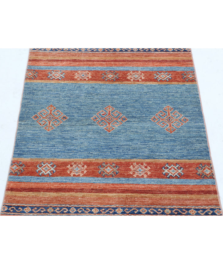Afghan Khurjeen Rug 2' 7" x 3' 11" Hand-Knotted | No. AT81989