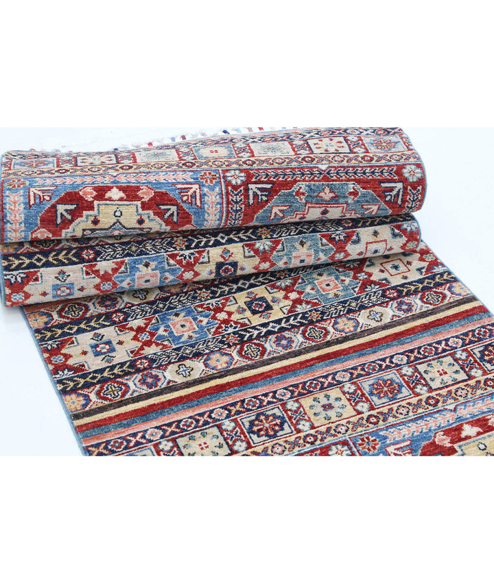 Afghan Khurjeen Rug 2' 8" x 8' 0" Hand-Knotted | No. AT55892
