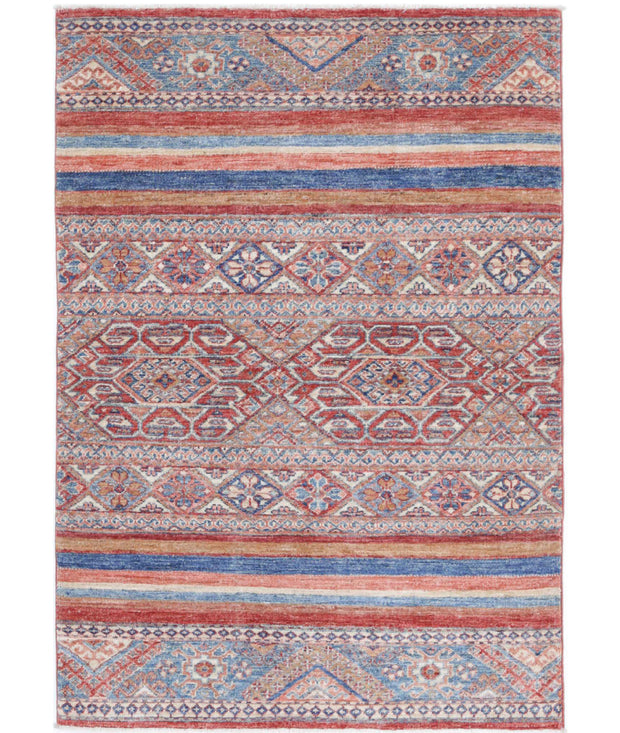 Hand Knotted Khurjeen Wool Rug 2' 11" x 4' 4" - No. AT96574