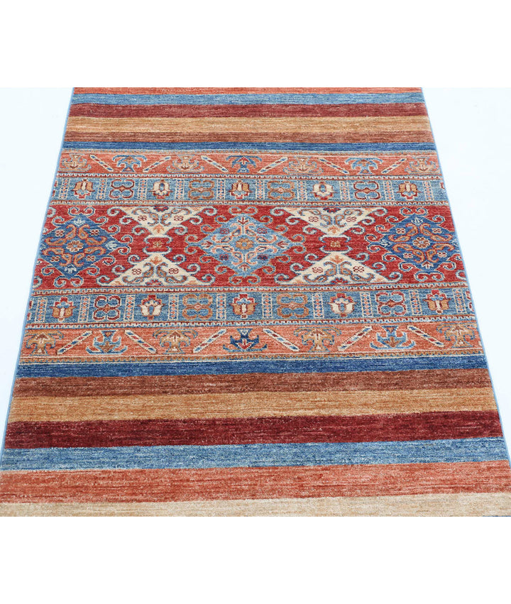 Afghan Khurjeen Rug 2' 11" x 5' 0" Hand-Knotted | No. AT58139