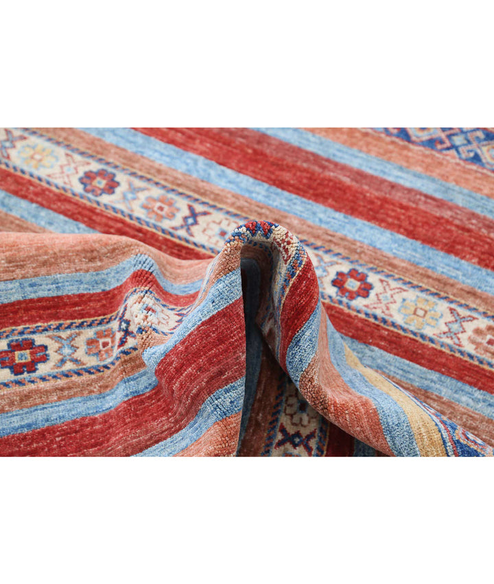 Afghan Khurjeen Rug 4' 1" x 6' 0" Hand-Knotted | No. AT12980