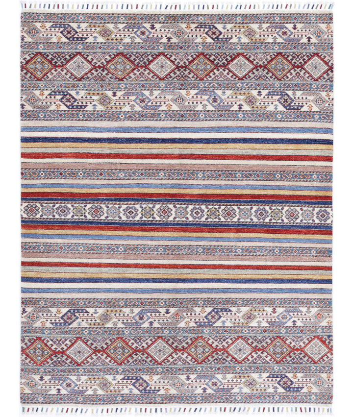 Hand Knotted Khurjeen Wool Rug 4' 10" x 6' 3" - No. AT114437