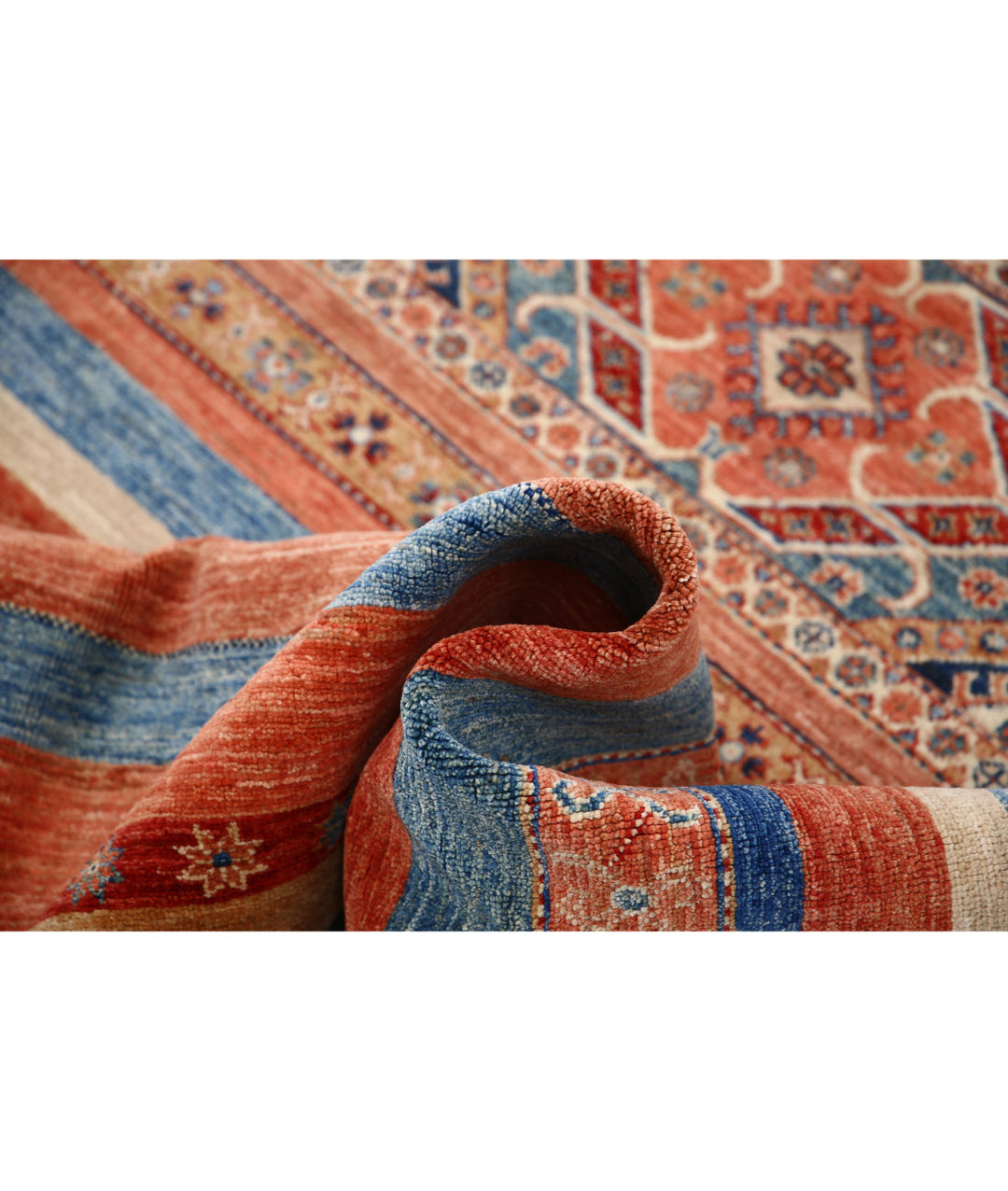 Afghan Khurjeen Rug 5' 6" x 7' 8" Hand-Knotted | No. AT47310