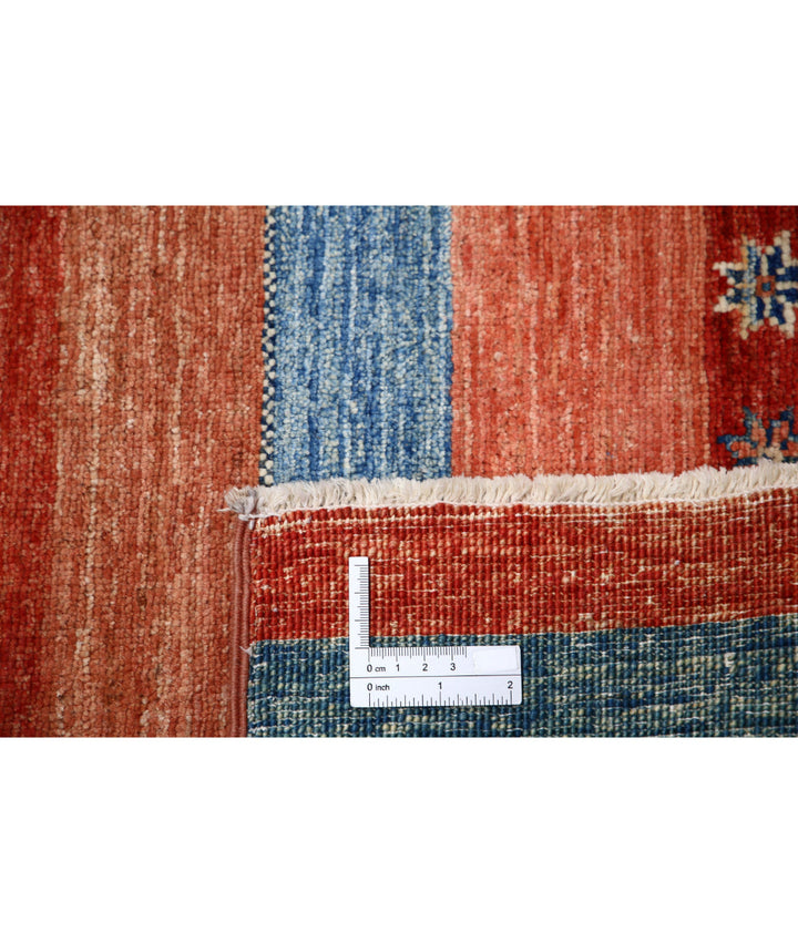 Afghan Khurjeen Rug 5' 6" x 7' 8" Hand-Knotted | No. AT47310