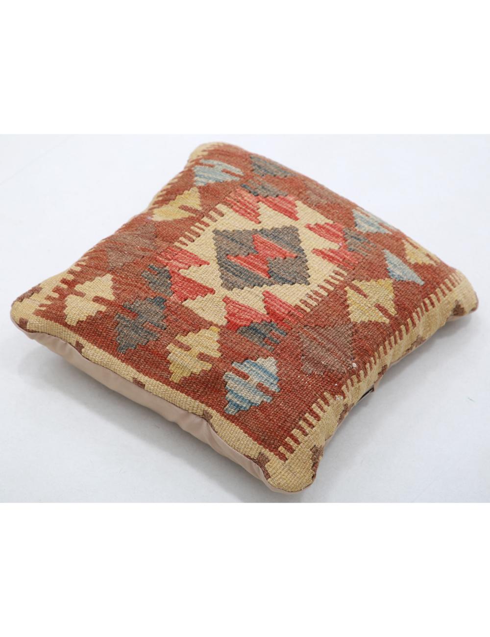 Afghan Tribal Pillow 1' 5" x 1' 5" Hand-Woven view